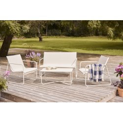Vedligeholdelsesfrit loungest Theodor med 2-personers sofa, sofabord og 2 stole