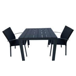 Vedligeholdelsesfrit terrasse/cafest - vlg stolens farve