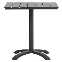 Lotte vedligeholdelsesfrit cafest med bord 70x70 cm. og 2 stk. 5-Positionsstole