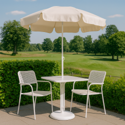 Vandafvisende Altanparasol m/ Tilt - : 180 cm - vlg farve