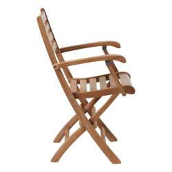 York Foldestol m/Armln - Gold Teak