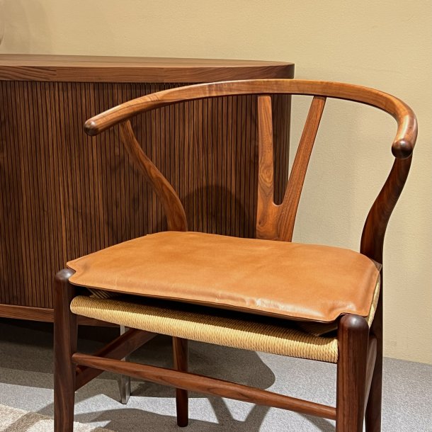 Y-stol hynden CHARMERENDE b�ffel l�der s�dehynde - V�lg farve! Cognac