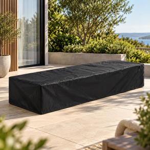 100% vandt�t Sort betr�k til solvogn i UV-beskyttet polyester - 205x60x30 cm