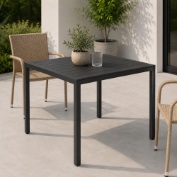 OUTFIT Havebord 90�90 cm � Aluminium &amp; Nonwood - f�s i flere farver
