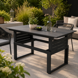 Justerbart Nadia Havebord 145�74,5 cm � H�jde 44/68 cm