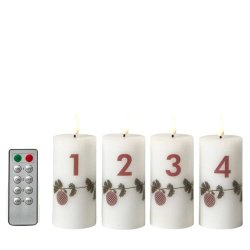 LED adventslys i juleguirlande motiv. SKAB HYGGELIG BELYSNING MED DETTE ADVENTSLYS!!!