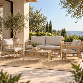 Neel loungeset � exklusiv komfort f�r tr�dg�rden