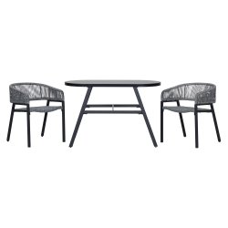 Temr altanst - St  1 bord og 2 stole!. Stole kan g helt ind under bordet s de intet fylder. 