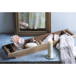 100 % afslapning med en flot Badekarskurv - Teak