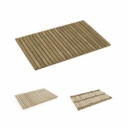 Teakmtte med gummifdder - vlg strrelsen 