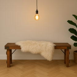 Bnk uden ryg i mrk massivt Indisk rustikt tr - ml: L160xB:37XH46cm 