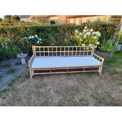 Bambusoffa 4 pers. 210 cm. med dyna