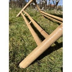 Elegant Bambusst med Bord og 4 Stole - Skab Dit Drmme spisebordsst