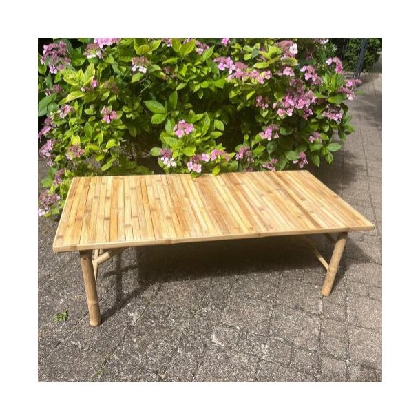 100% B�redygtigt Bambus loungebord rektangul�rt 4-6 personer -140x70x43 - Cairo