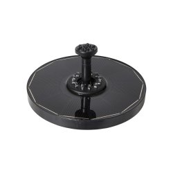 Solcellespringvand med 12 LED-lys - Automatisk t�nd/sluk - 7 forskellige spr�jtem�nstre - �16 cm