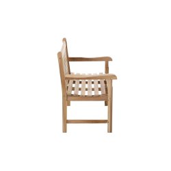 KLASSISK havebnk til 4 personer - Silver teak / 180 cm