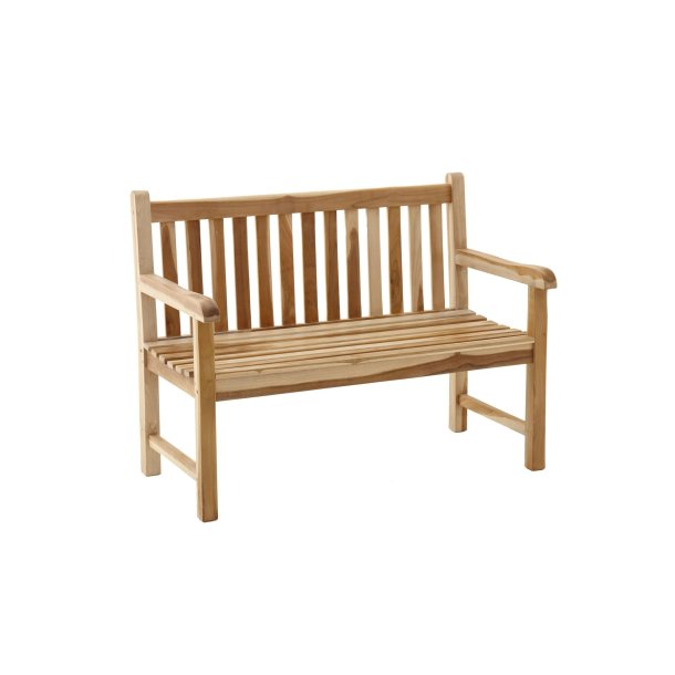 KLASSISK havebnk til 4 personer - Silver teak / 180 cm