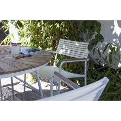 Ella Havebord Teak - : 130 cm. Vlg farve p stel: Vlg farve p stel