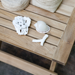 Classic klapbord 50x50 cm i Gold Teak