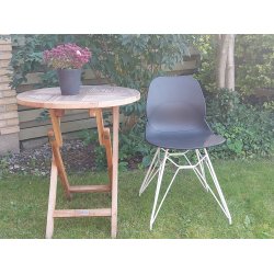 Paloma vedligeholdelsesfri spisestol - Hvid/sort kombi 