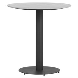 Hector Cafebord str.  70 cm i gr fiberbeton m/alu stel. Vedligeholdelsesfrit.