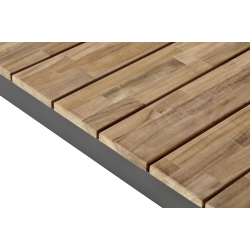 Tabula familjebord Alu / teak. Med plats fr 6-8 personer