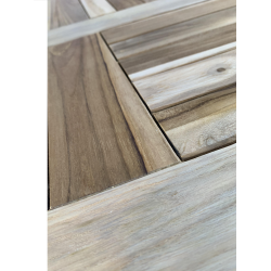 Cafes�t med rundt foldebord og stabelstole �: 90cm Model: Mondena/Lombok