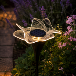 OUTFIT Solcellelampe Blomst �19,5 cm � Dekorativ LED Havelampe