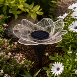 OUTFIT Solcellelampe Blomst �19,5 cm � Dekorativ LED Havelampe