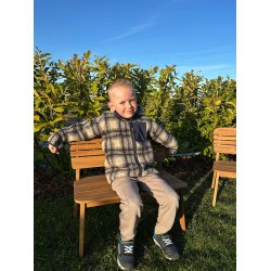 Brnebnk 2-personers bnk i akacie tr - Model: Tokyo