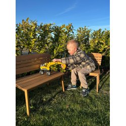 Brnebnk 2-personers bnk i akacie tr - Model: Tokyo