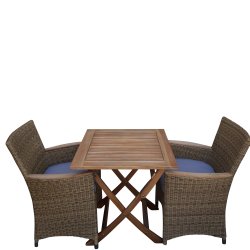 Miami/boston cafest - vlg stolens farve - UV-beskyttet polyrattan