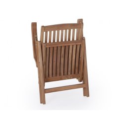 Gala Gold Teak bord med 6 stk. Luksus Boston 5 positions teak stole.