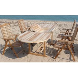 Bounty family Teakset med 4 stolar.