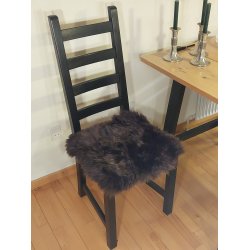 Stolsits i kta lammskinn - str. 40x40 cm - vlj frg