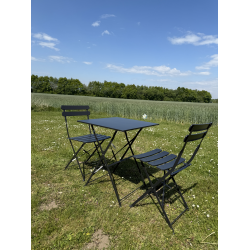 Cafst sort metal. Alt er foldbart, model: sunfun. CHARMERENDE CAFEST TIL ALTANEN!!