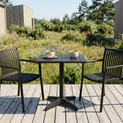 Berlin caf�s�t med 2 Lily havestole � Vedligeholdelsesfrit caf�s�t til terrasse og altan