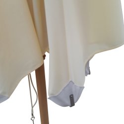 Olefin parasol -  2,5 meter - vlg farve - Vandtt + Dug har UV50+ solbeskyttelse. Model: Cannes