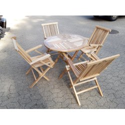 Mondena Klappstol Teak - med Armstd