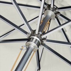 Off White Parasol OLEFIN  3,3 m - Vandtt + Dug har UV50+ solbeskyttelse - Vlg farve. Model: Royal