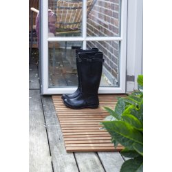 Bademtte  med gummi samling- Gold Teak - Large. str. 60x80 cm