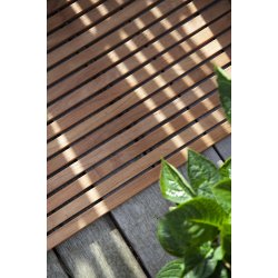 Bademtte  med gummi samling- Gold Teak - Large. str. 60x80 cm