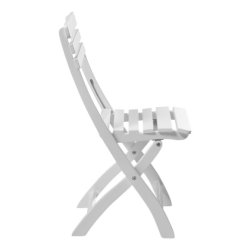 Vitm�lat butterflyset med f�llbord och 4 f�llbara stolar - Allt i massiv mahogny - Modell: Clarish