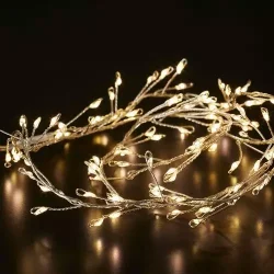 Sm lavenergi LED klynge lyskde med batteriboks - vlg strrelse - 1-3 meter