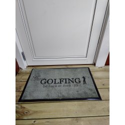 Golf drmtte i 100% nylon og pvc - 45 x 75 cm - Slidstrkt materiale