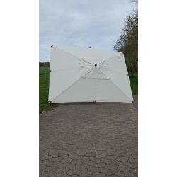 Ls parasoldug i natur - 3x4m. Vandtt + Dug har UV30+ solbeskyttelse. Model: Napoli