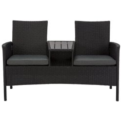 Duo Sofa i UV-beskyttet polyrattan inkl. 2 hynder
