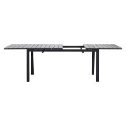 Gry vedligeholdelsesfrit haves�t med udtr�ksbord og 6 stabelbare havestole