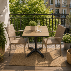 Pisa caf�set - underh�llsfri teaklook - v�lj f�rg p� stolen
