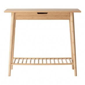 Noble Entrbord fremstillet i carboniseret, massivt bambus - Natur